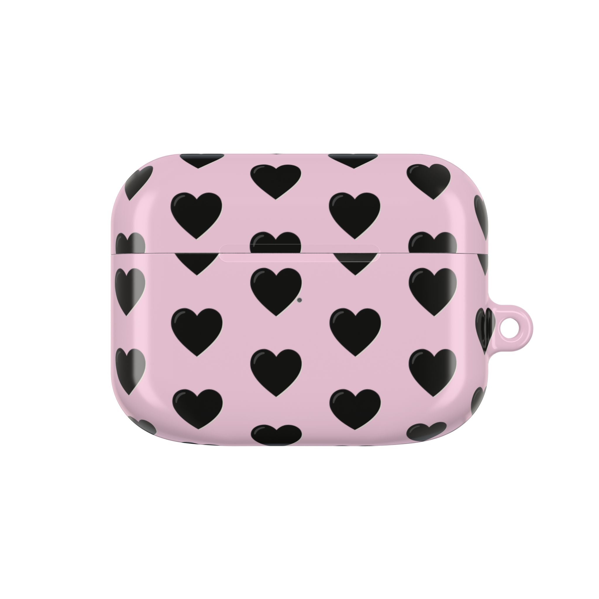 Pink/ black hearts AirPods Case