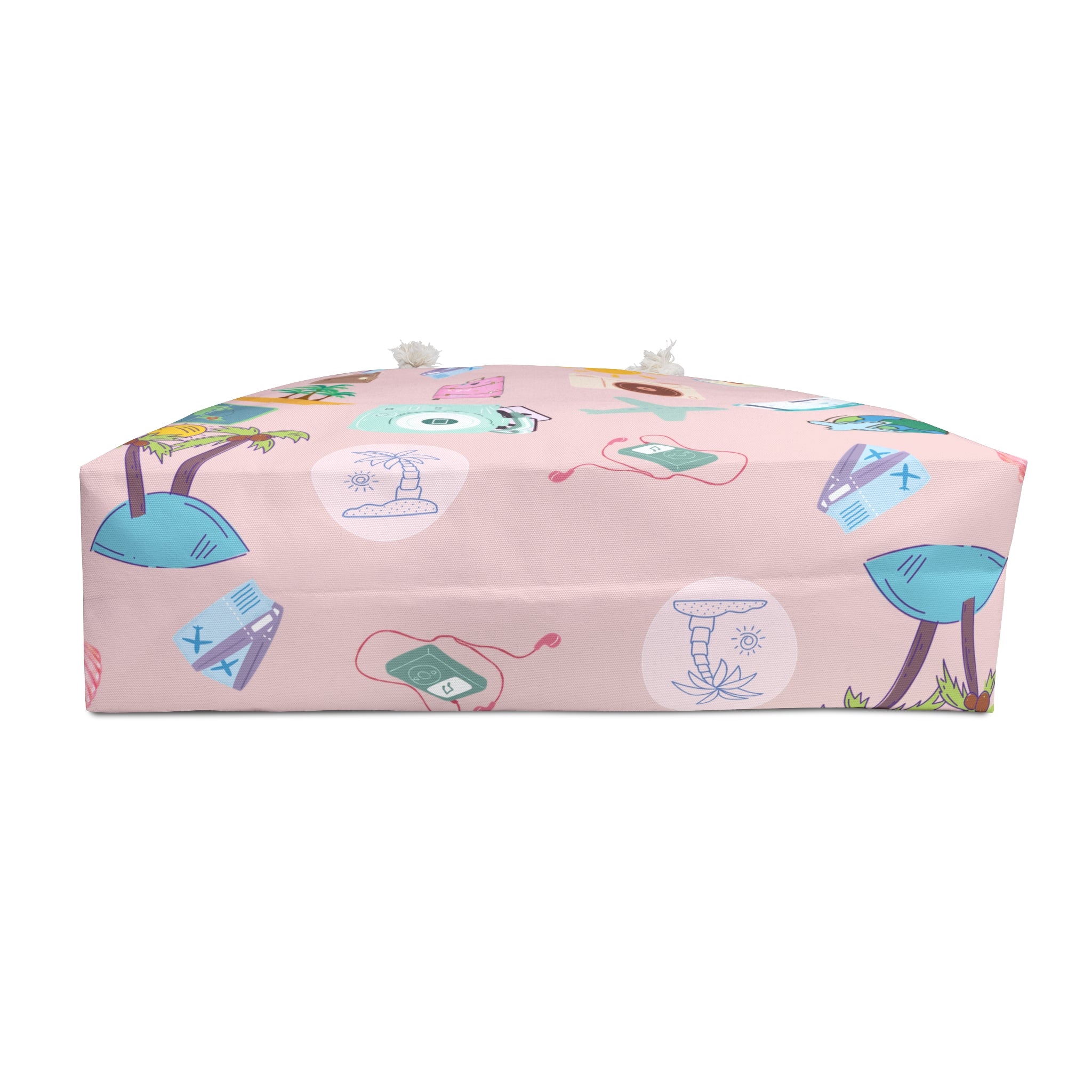 Travel Weekender Bag — Cute Vacation Icons Duffel Tote
