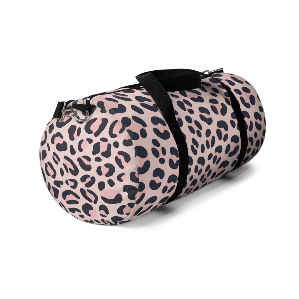 Pink Leopard Print Duffel Bag – Stylish Travel & Gym Weekend Tote