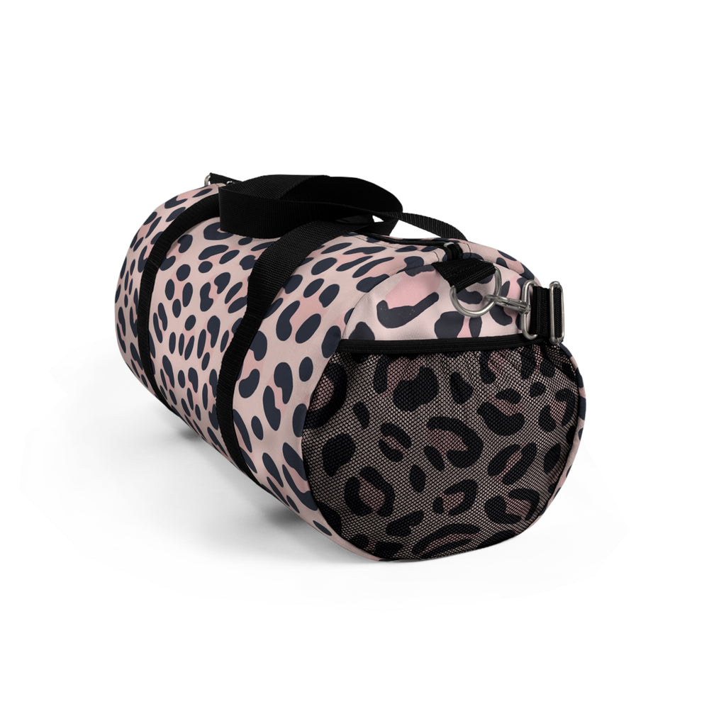 Pink Leopard Print Duffel Bag – Stylish Travel & Gym Weekend Tote