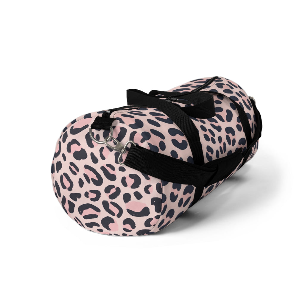 Pink Leopard Print Duffel Bag – Stylish Travel & Gym Weekend Tote