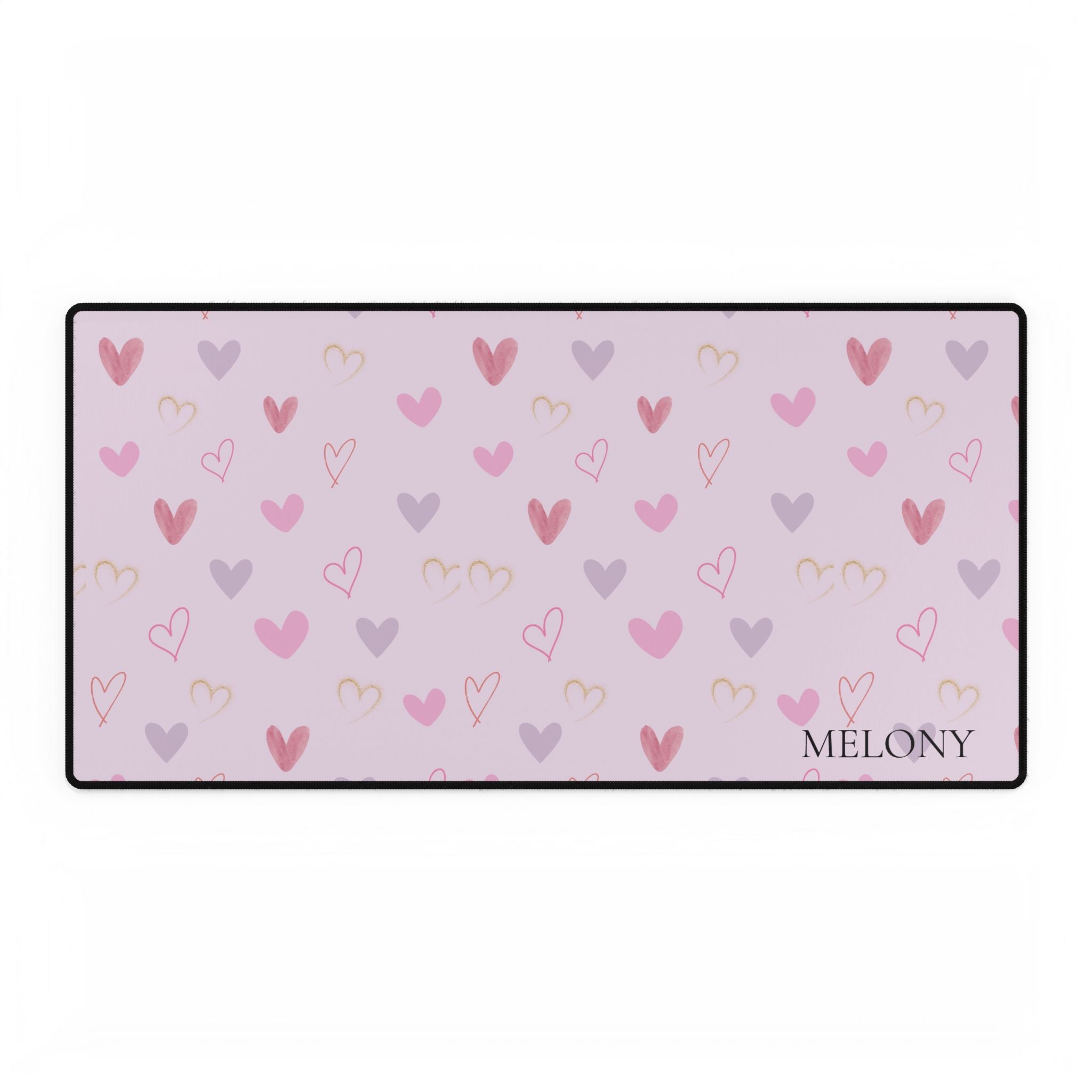 Hearted shape Desk Mats