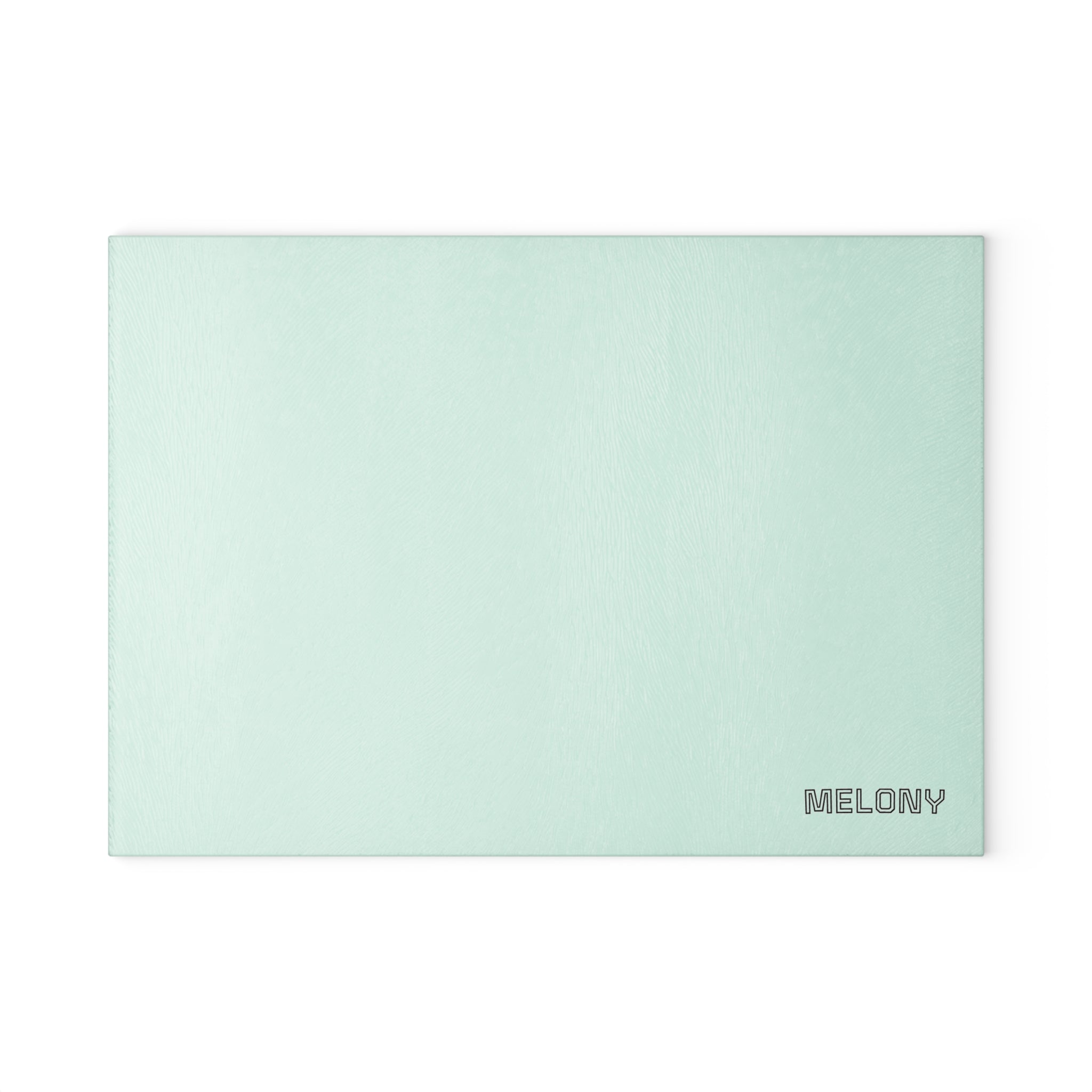 Personalized Mint Glass Cutting Board — Custom Name 'Melony'