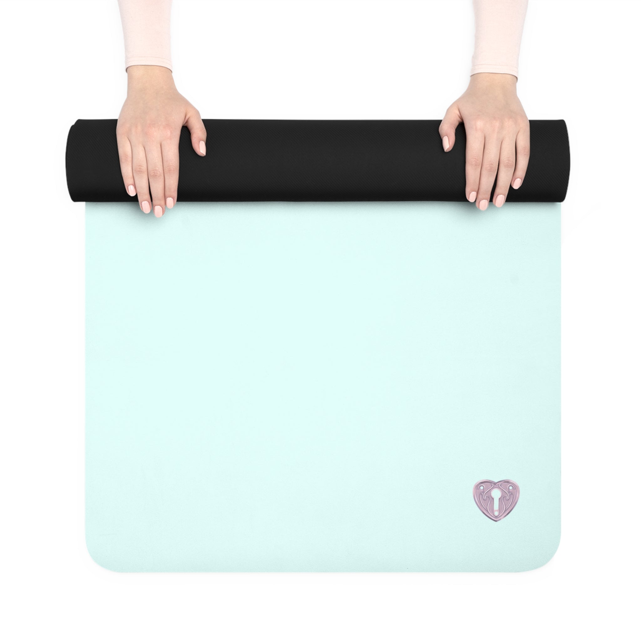 Non-Slip Rubber Yoga Mat — Mint Reversible Grip Mat for Pilates & Home Workouts