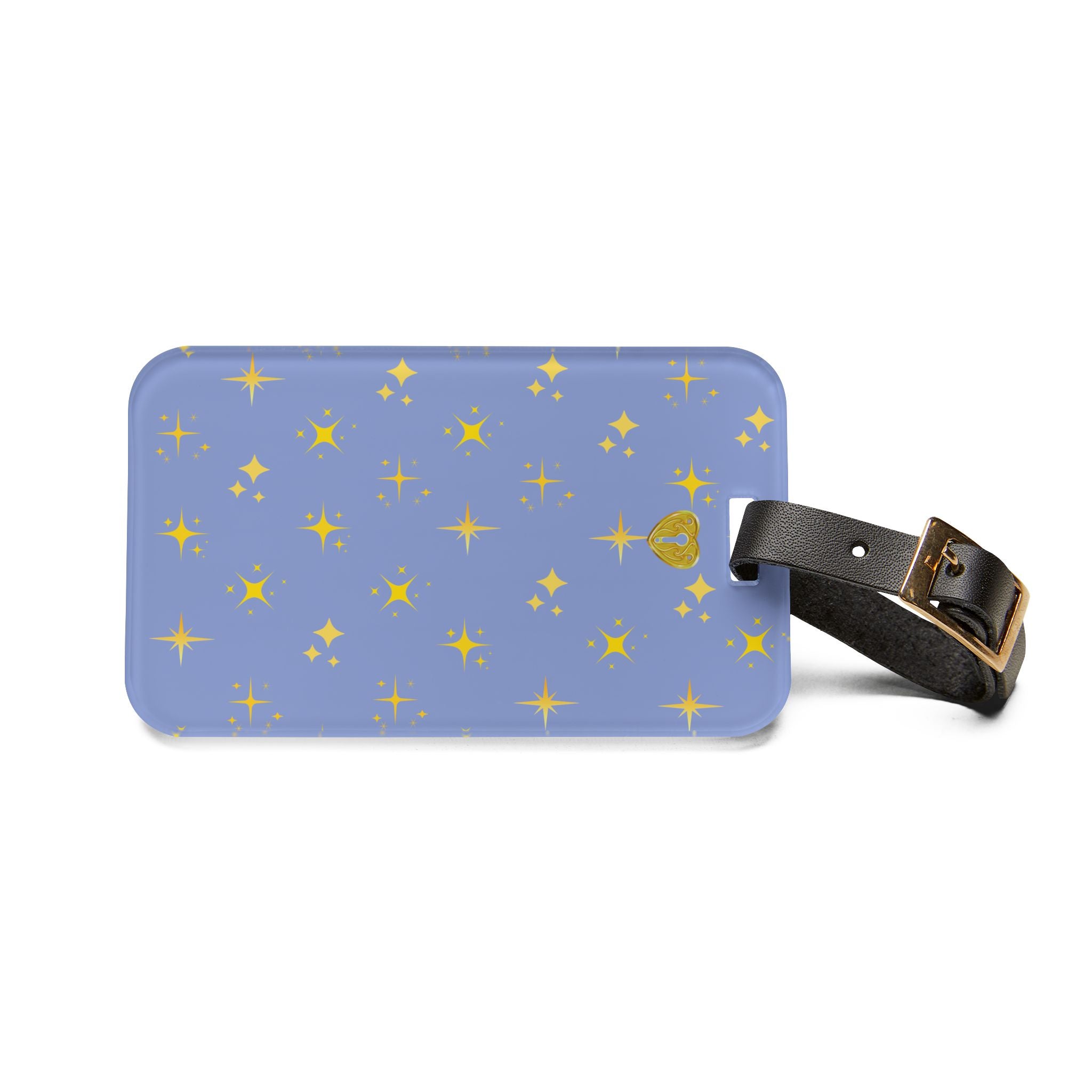 Starry Gold Sparkle Luggage Tag
