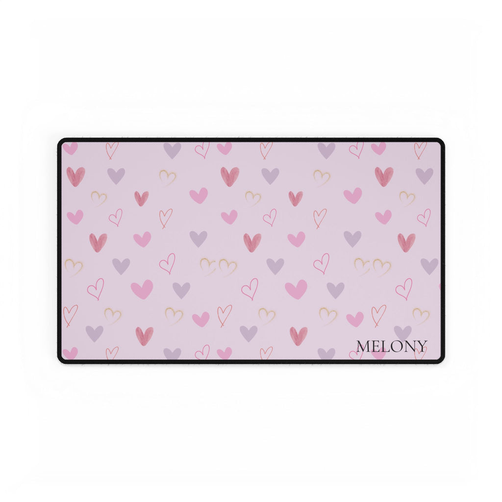 Hearted shape Desk Mats