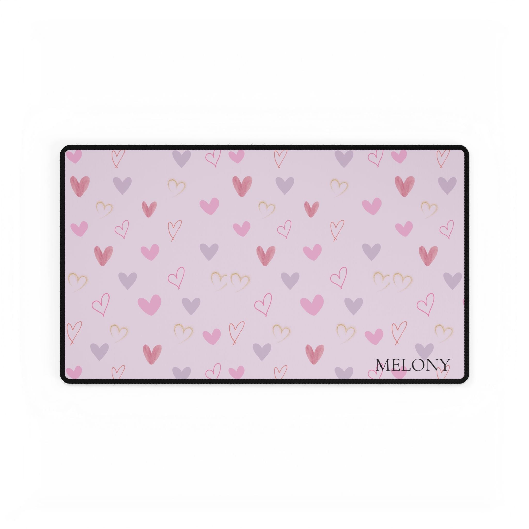 Hearted shape Desk Mats