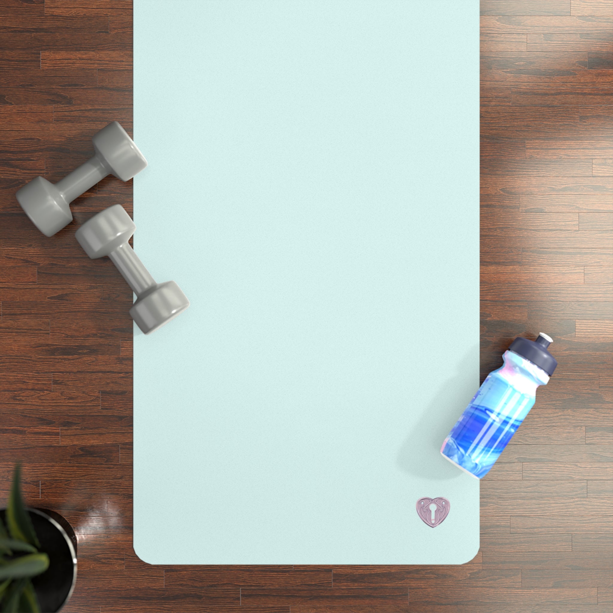 Non-Slip Rubber Yoga Mat — Mint Reversible Grip Mat for Pilates & Home Workouts