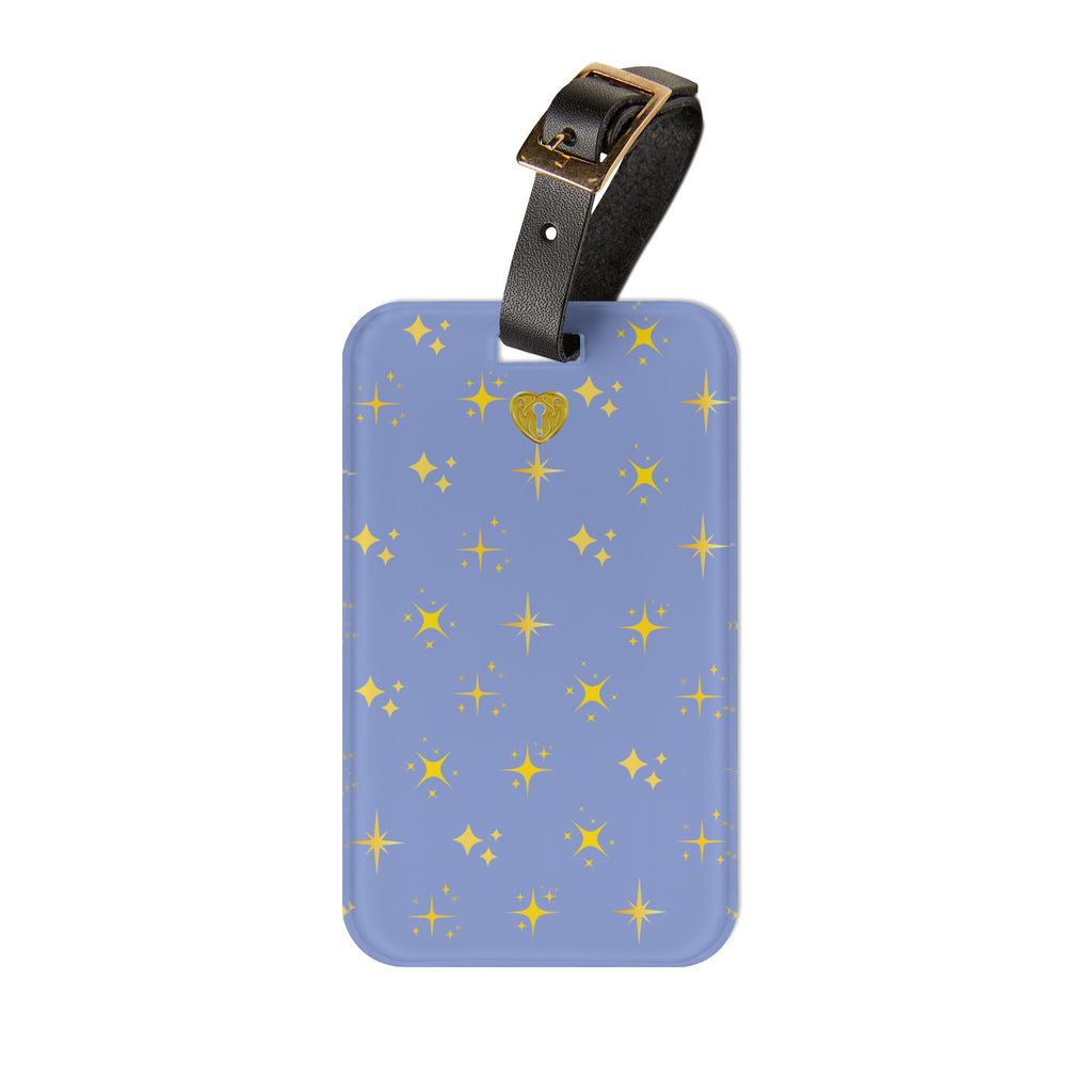 Starry Gold Sparkle Luggage Tag