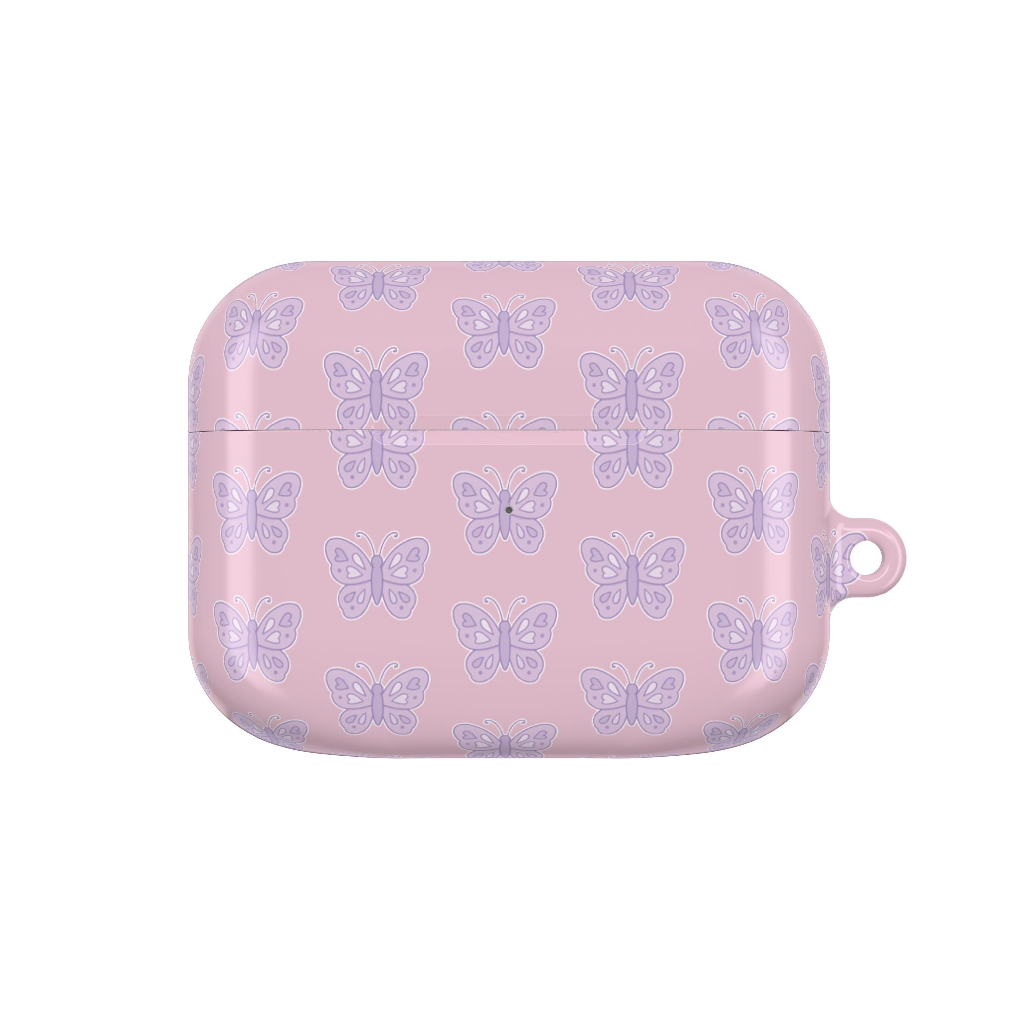 Cute girly pink AirPod Case, Butterfly Accessory, Butterfly Lover Gift, Birthday Present, Customizable AirPod Cover