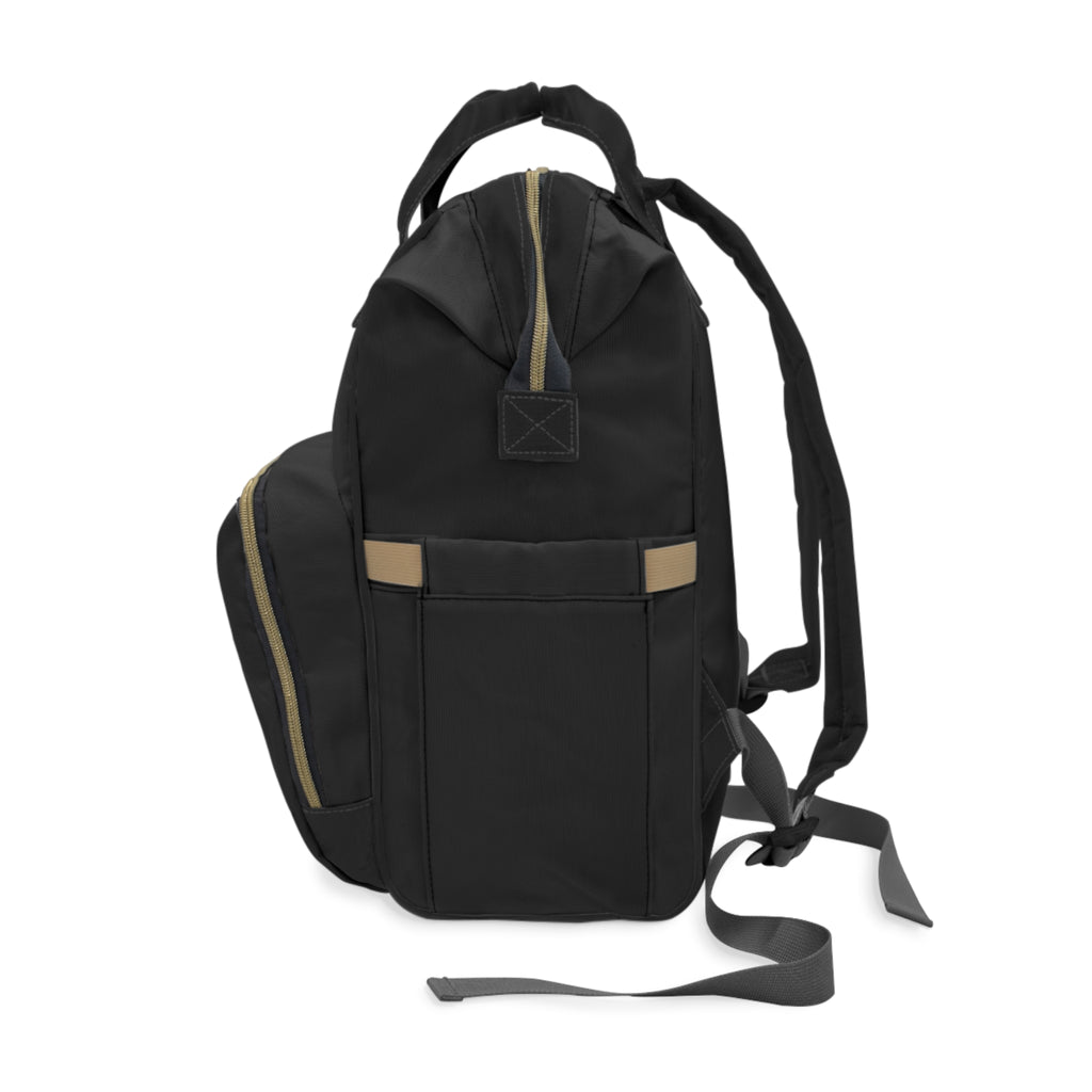 Multifuntional Backpack — Gold Heart Lock Design