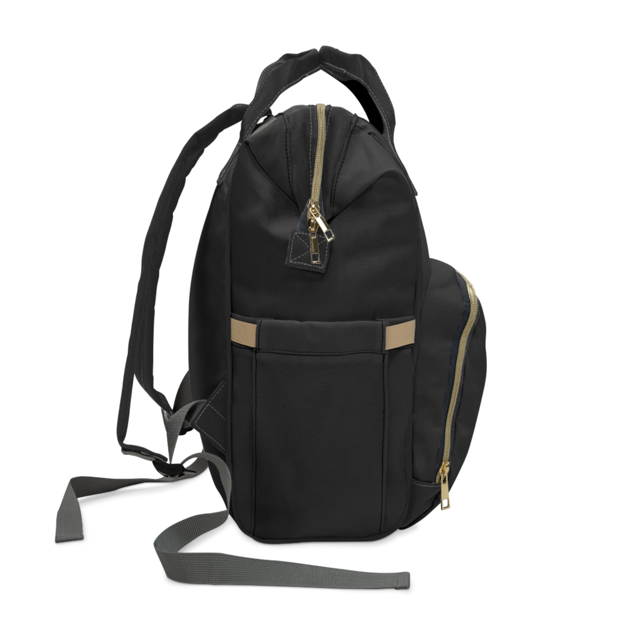 Multifuntional Backpack — Gold Heart Lock Design