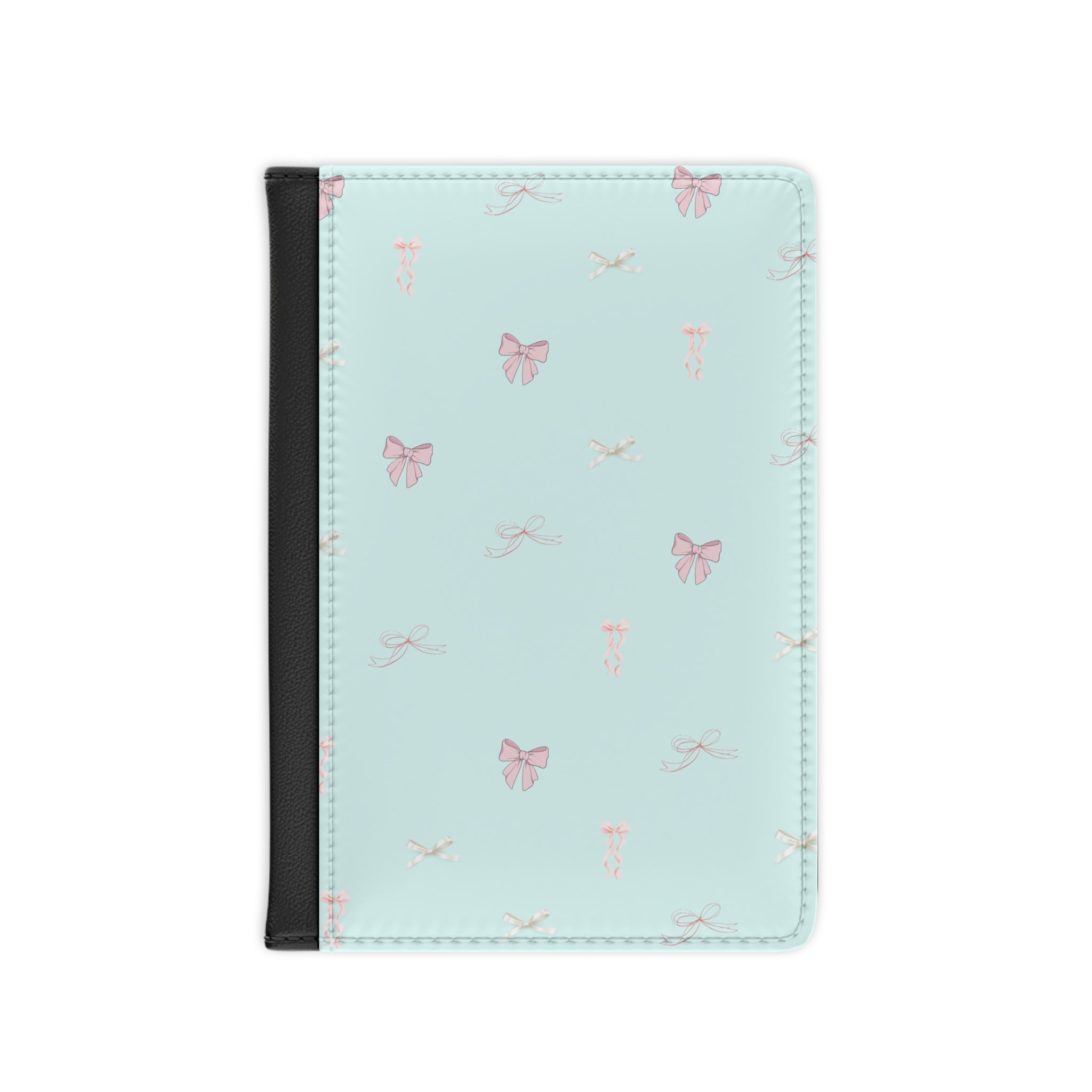 Passport Cover - Mint Butterfly Pattern Travel Passport Holder