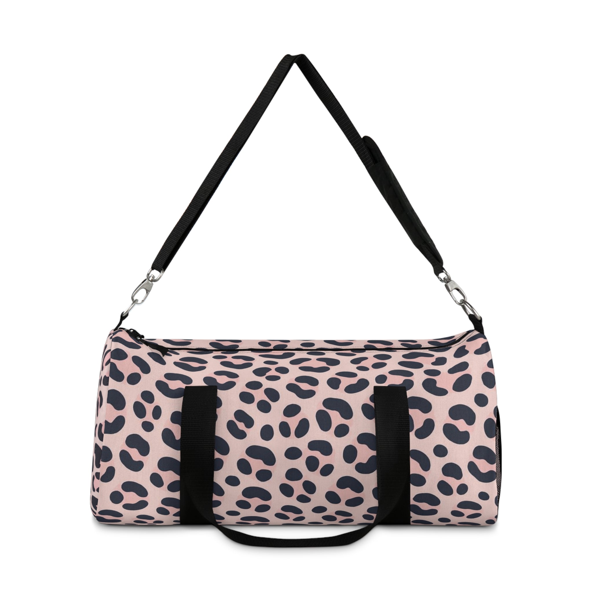 Pink Leopard Print Duffel Bag – Stylish Travel & Gym Weekend Tote