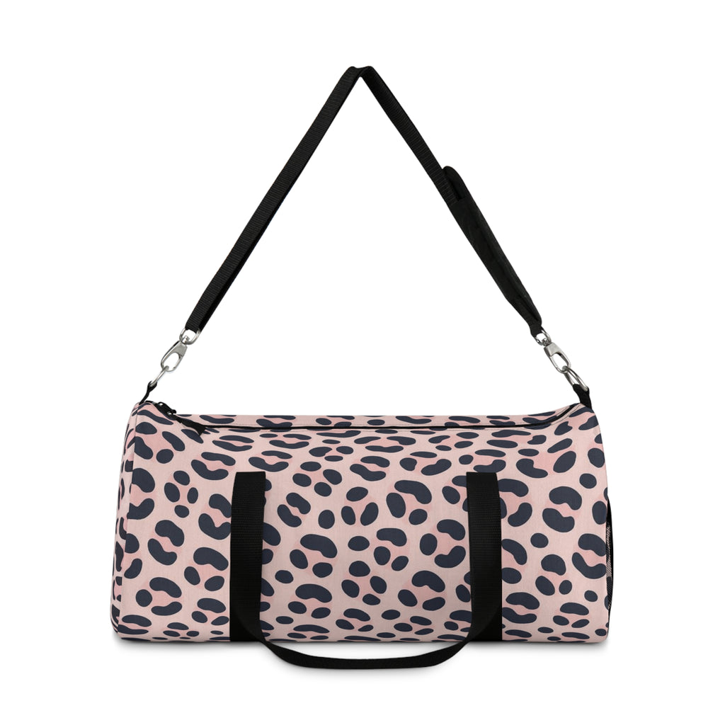 Pink Leopard Print Duffel Bag – Stylish Travel & Gym Weekend Tote