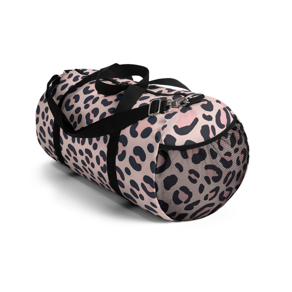 Pink Leopard Print Duffel Bag – Stylish Travel & Gym Weekend Tote